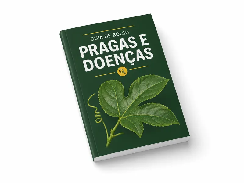 Mockup do Guia de Bolso de Pragas e Doenças